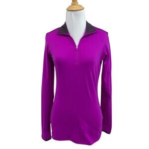 Nike Golf Shirt Women XS Extra Small Quarter Zip Performance Dri Fit Long Sleeve